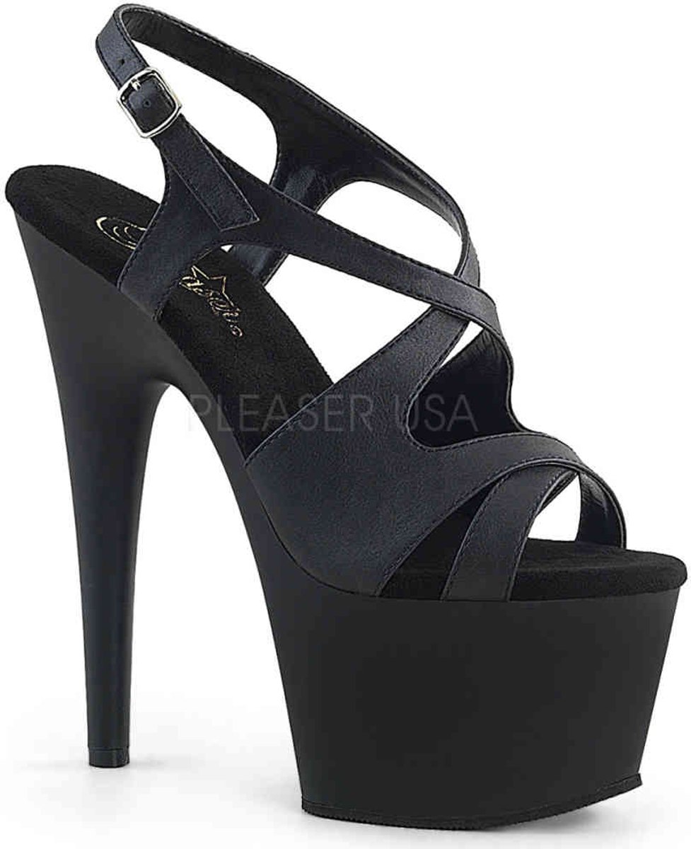 EU 39 = US 9 | ADORE-730 | 7 Heel, 2 3/4 PF Criss-Cross Sling Back Sandal